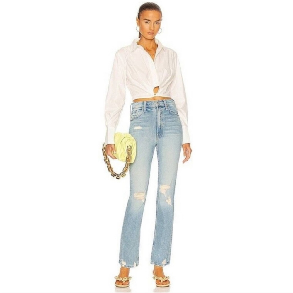 New Mother High Waisted Rider Skimp Jeans